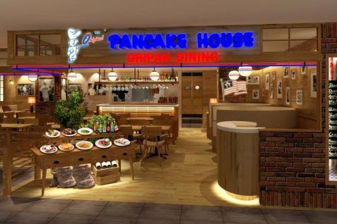 『オリジナルパンケーキハウス』の店内