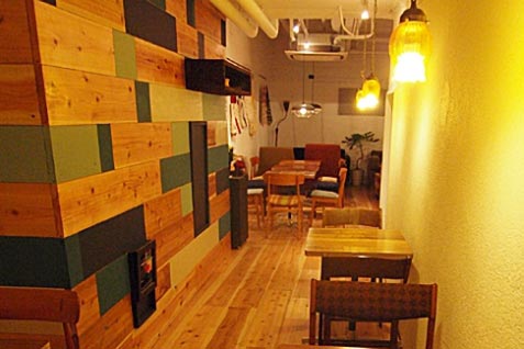 『scopp cafe』の店内