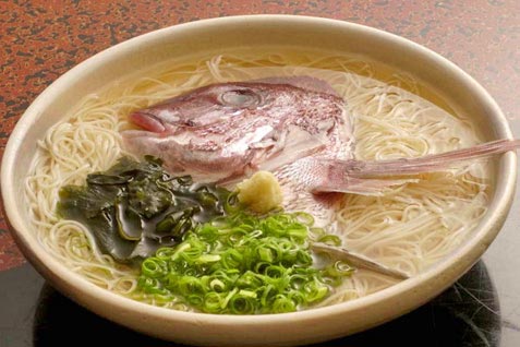 『広島瀬戸内料理 雑草庵』の「鯛そうめん」
