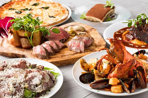 「PIZZERIA ROMANA e TRATTORIA IL Ritrovo（ピッツェリア ロマーナ トラットリア イル リトローボ）」のおすすめ飲み放題コース例