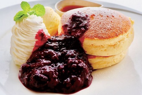 「GINZA Cafe Hanon」のパンケーキ