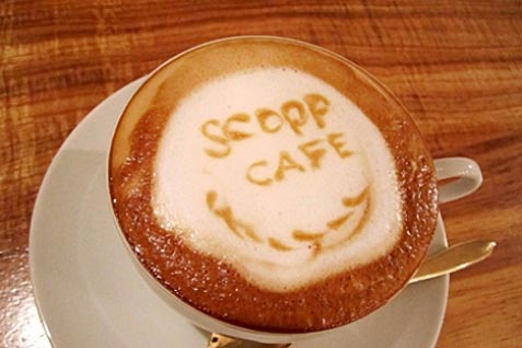 『SCOPP café』の「カフェオレ」