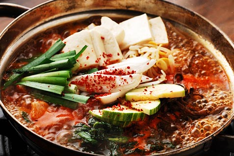 韓国料理　小屋の激辛料理一例