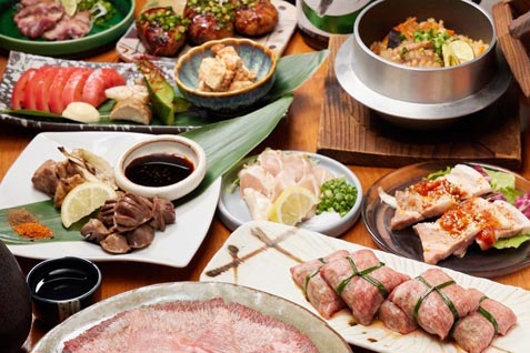 『炭焼きBAR 心 ～COCORO～ 梅田東通り店』のコース料理