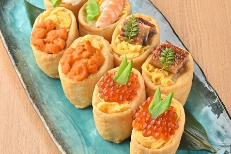 『全席個室 はんなり邸 八重洲店』の「宝石稲荷寿司」