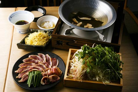「高知県芸西村 土佐鴨 日本橋」の「鴨しゃぶ」