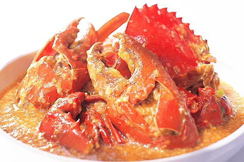 Singapore Seafood Republicの料理一例、シーフード料理がメイン