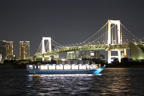 東京夜景 屋形船 平井で東京湾を周遊