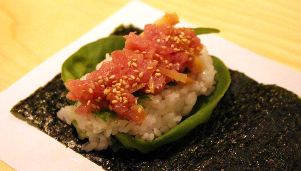 『権八 NORI-TEMAKI 原宿』の「とろたく」