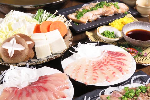 『HINAGI』の「鮮魚しゃぶしゃぶ食べ放題コース」