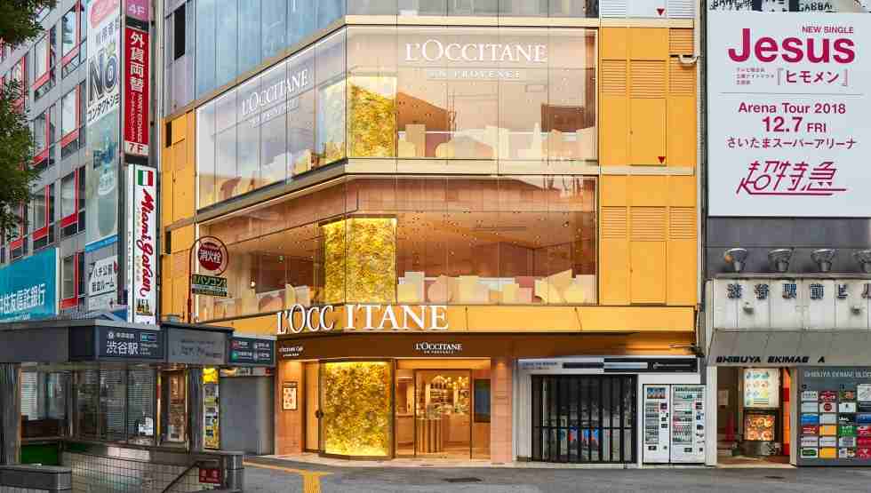 『ロクシタン渋谷店 ブーケ・ド・プロヴァンス』外観