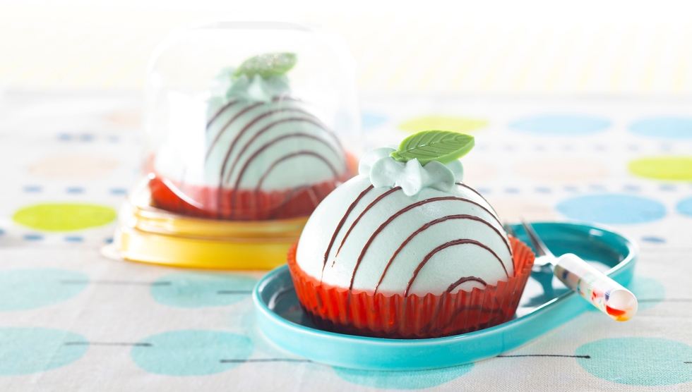 「チョコ＆ミンティケーキ」