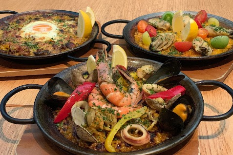 『VOLPUTAS OLIVEOIL DINING TOKYO』のパエリア