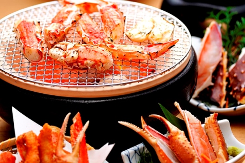 『かに道楽』の焼きガニ