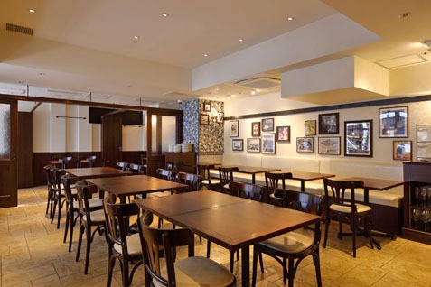 『TRATTORIA VIVACE 恵比寿』の店内