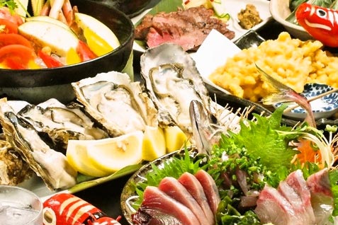 『東北うまいもん酒場 伊達男』の「伊達男の名物食べつくしコース」メニュー例