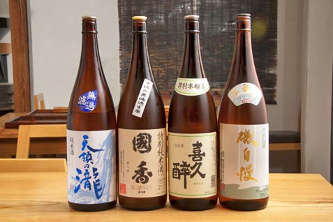 『眠庵』の厳選「日本酒」と店内
