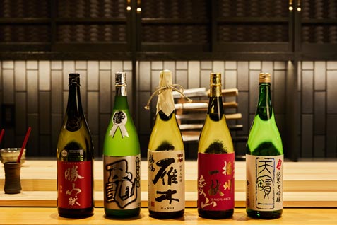 『北新地 鮨 千功堂』の日本酒