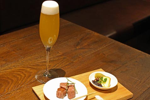 「燻製 鉄板焼 クラフトビール MOKU 新橋店」クラフトビールと料理