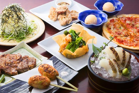 『炭火BAR 集（しゅう） 新橋本店』のゆったり「3時間飲み放題付きプラン」