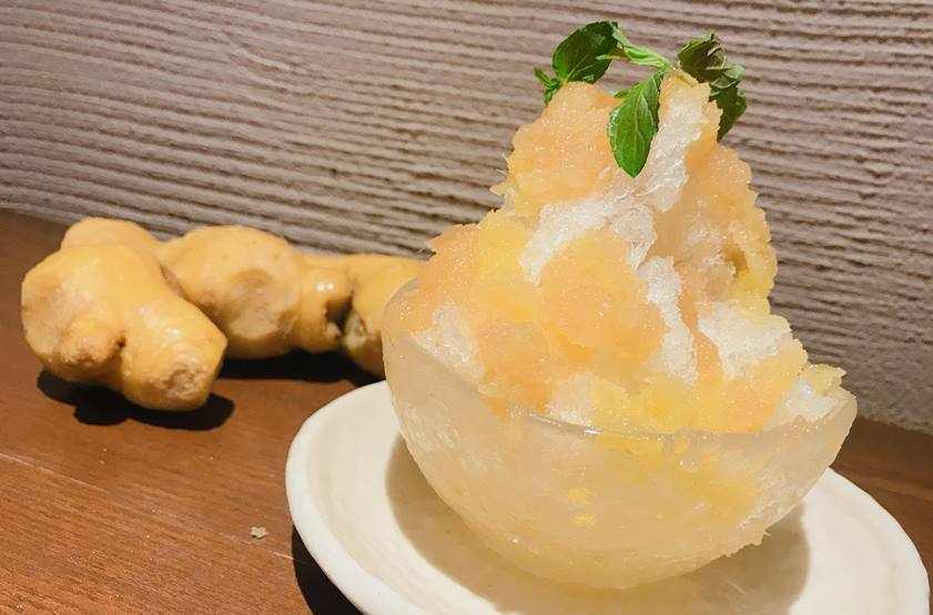 ダブル生姜コンフィチュールかき氷
