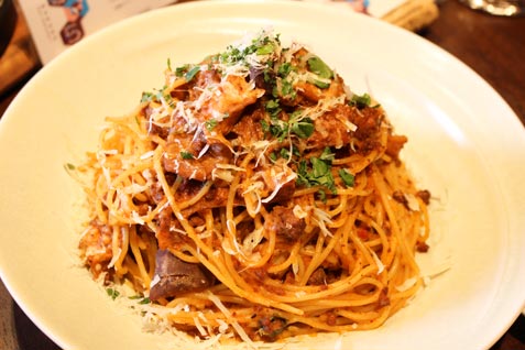 「MARUGO 新橋」のパスタメニュー「モツネーゼ」