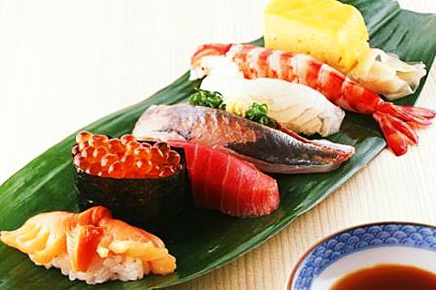 庭園Dining　せせらぎを聴きながらの「にぎり寿司盛り合わせ」