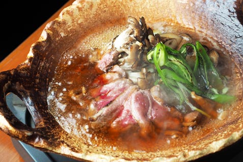 『紫水』のおすすめ「もち豚と京水菜のはりはり鍋」