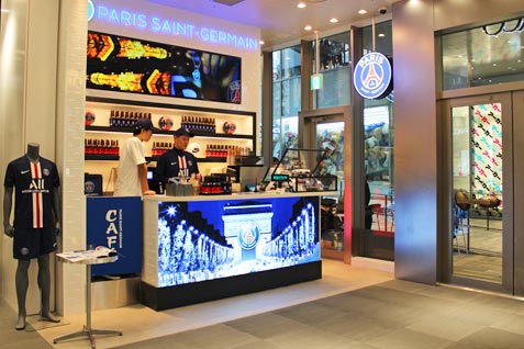 『PARIS SAINT-GERMAIN CAFE』の外観