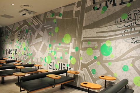 『Starbucks Coffee』の内観