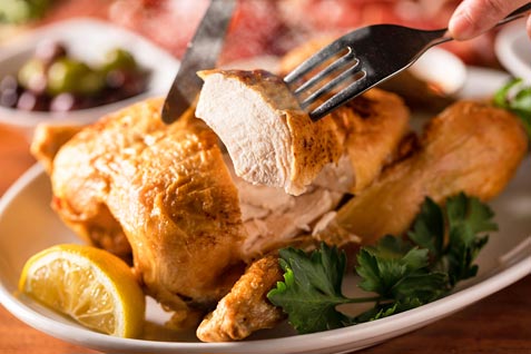 『Cafe＆Rotisserie LA COCORICO 上野の森さくらテラス店』のおすすめ「ロティサリーチキン」