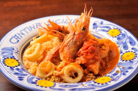 『Cantina Siciliana TUTTO IL MARE』の「クスクス」