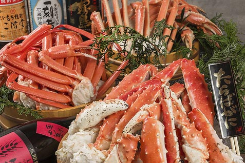 『蟹×しゃぶしゃぶ×寿司食べ放題 梅田かに食堂』の蟹