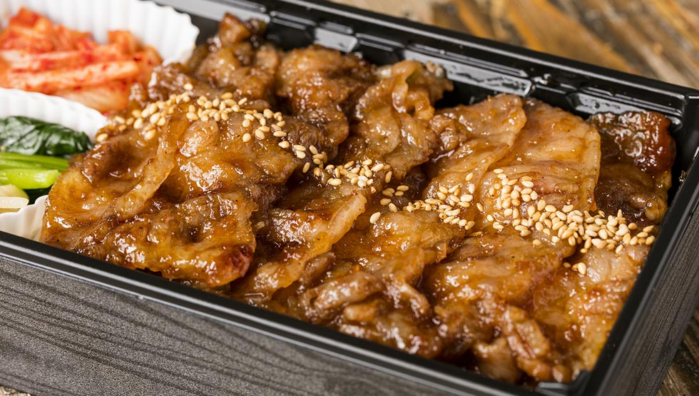 『焼肉KINTAN』の「KINTAN上カルビ弁当」