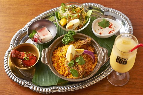 「TOMBOY INDIAN DINING 池袋2号店」の「ビリヤニセット」