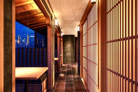 『堀江 燈花』の店内