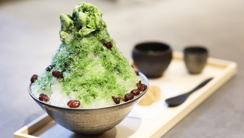 『現代里山料理ZEN HOUSE』の「抹茶宇治金時」