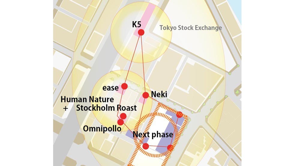 「日本橋兜町・茅場町再活性化プロジェクト」のマップ