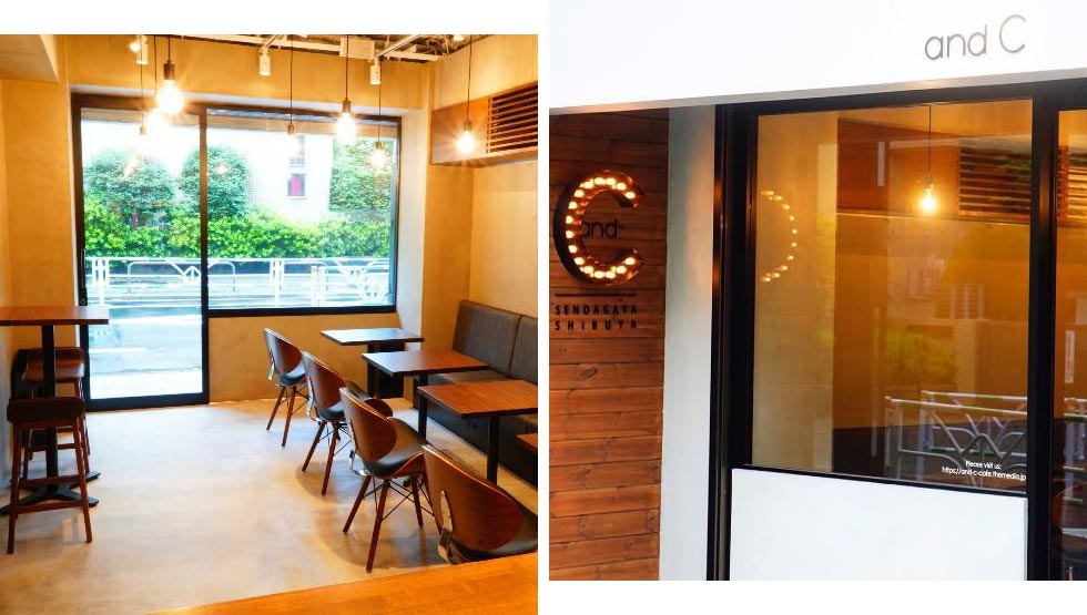 『and C』の店内と外観
