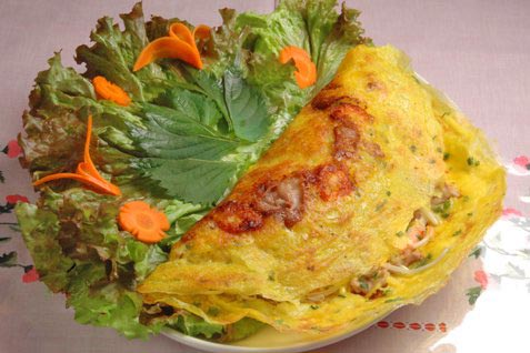 『ベトナム料理 サイゴン レストラン』のヘルシー「海鮮パリパリお好み焼き」