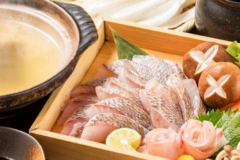 「ぞんぶん 新宿三丁目店」の「金目鯛しゃぶしゃぶ」