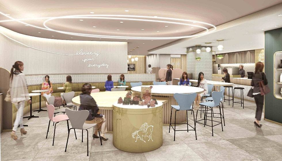 『GODIVA café』店内