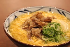 『丸亀製麺』の「肉たまあんかけうどん」index