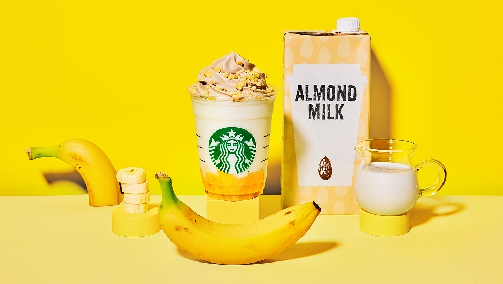 スタバ「バナナンアーモンドミルク フラペチーノ」