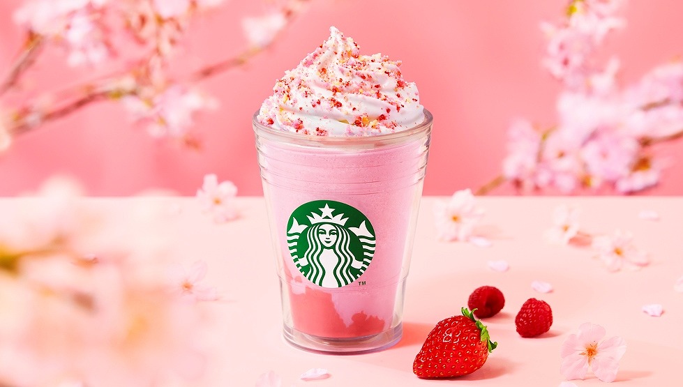 スタバ「さくら咲いた ベリー フラペチーノ®」