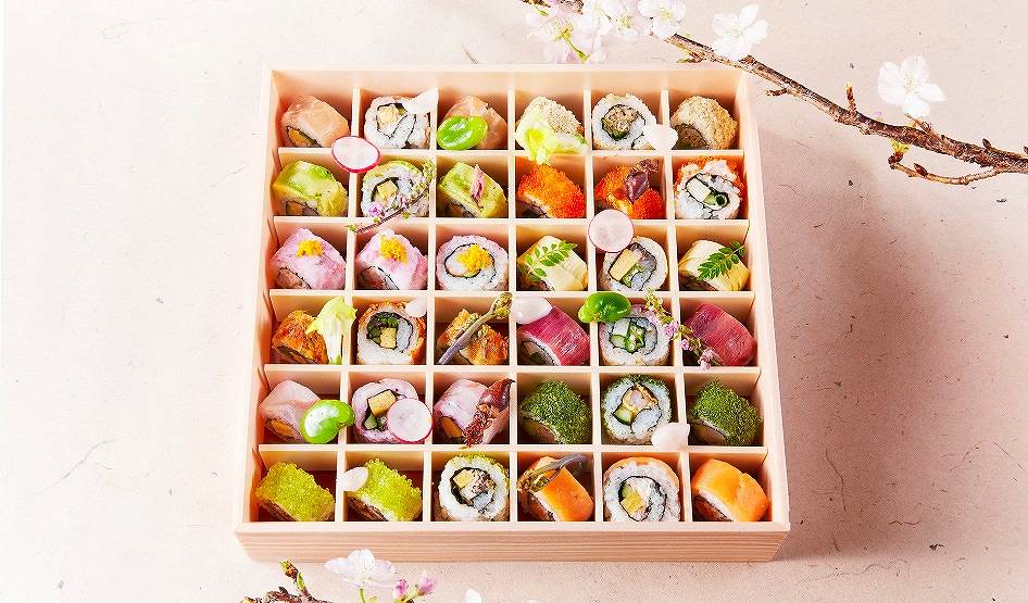 「お花見ロール寿司弁当」【SHARI】