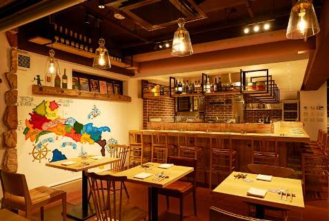 『TRATTORIA MODE』の店内