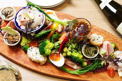 「tsuchi 農園野菜と新鮮魚介」料理イメージ