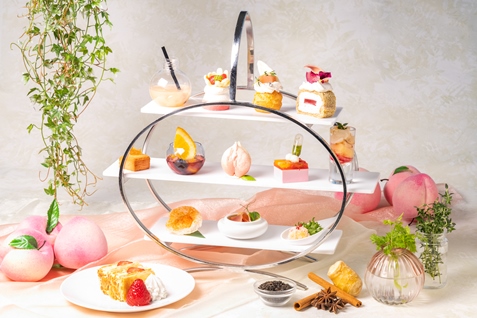 桃のアフタヌーンティー「Aroma」