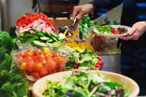 「野菜がおいしいダイニング LONGING HOUSE 北青山」のサラダビュッフェ
